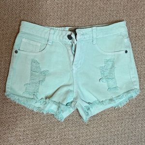Pastel Jean Shorts